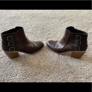 Brown booties